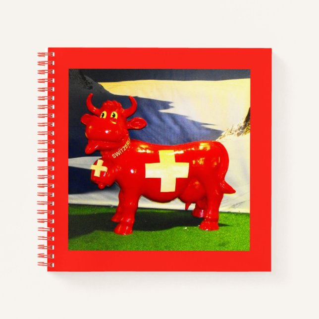 Cuaderno Vaca suiza roja (Anverso)