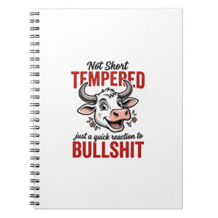 Cuaderno Vaca Vintage de Temperamento Divertido