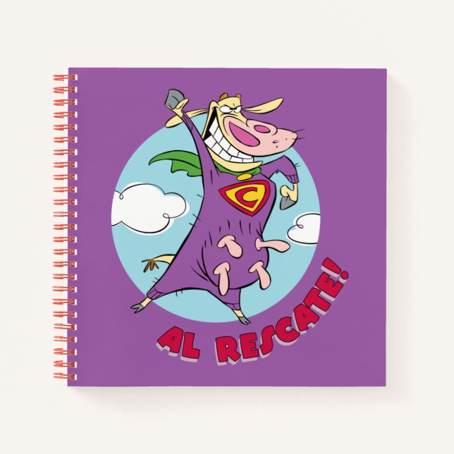 Cuaderno ¡Vaca y pollo Super Vaca Al Rescate! (Anverso)