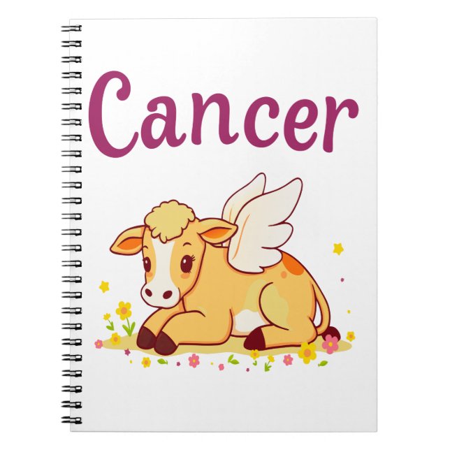Cuaderno Vaca Zodiaca de Cáncer, Cáncer Curado (Frente)