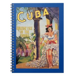 Cuaderno Vacaciones de Cuba Vintage Isla de Trópicos