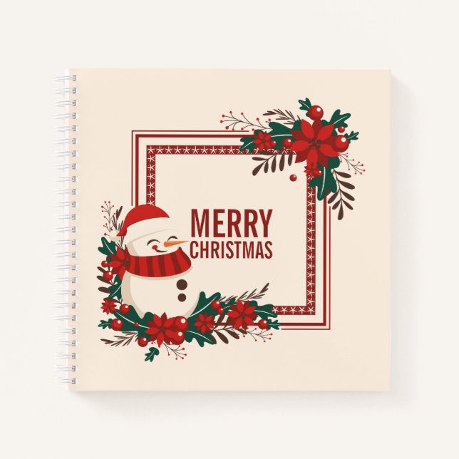Cuaderno Vacaciones de Navidades de Snowman | Portátil (Anverso)