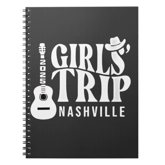 Cuaderno Vacaciones de verano Girls Trip Nashville 2025  (Frente)
