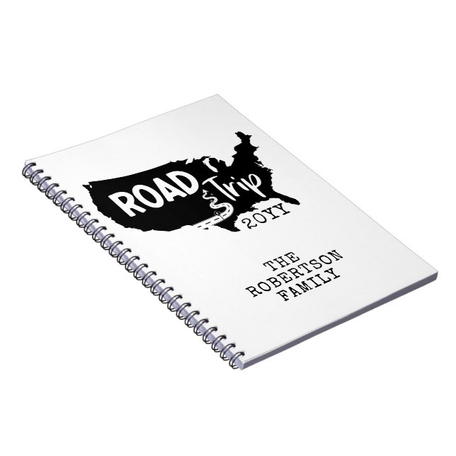 Cuaderno Vacaciones familiares de personalizados | Mapa de  (Lado Derecho)