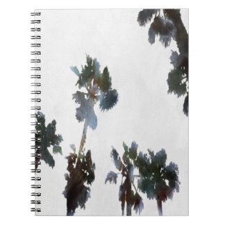 Cuaderno Vacaciones Palmas Tropicales Acuarela Artística