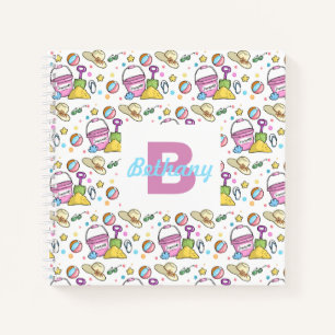 Cuaderno Vacaciones personalizadas de Doodles de vacaciones