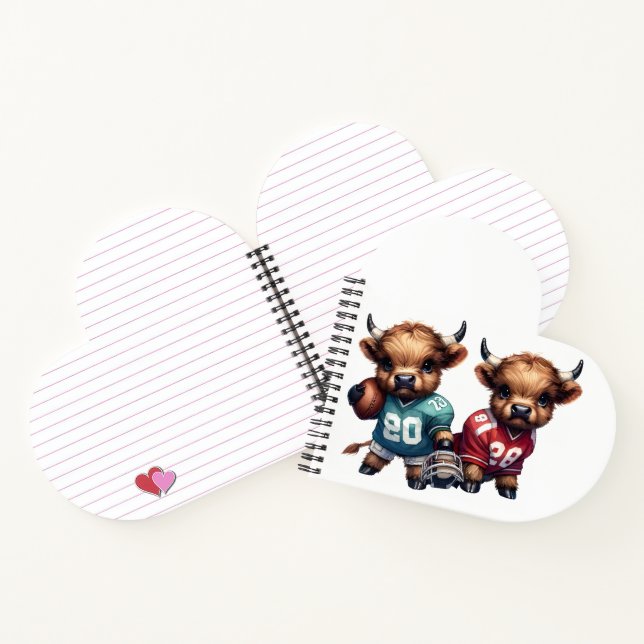 Cuaderno Vacas de la región montañosa y fútbol (Interior)