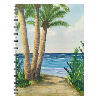 Cuaderno Vacation journal, beach, diary, Spiral Notebook