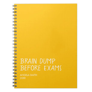 Cuaderno Vaciado de Cerebro Antes de los Exámenes – Cuadern