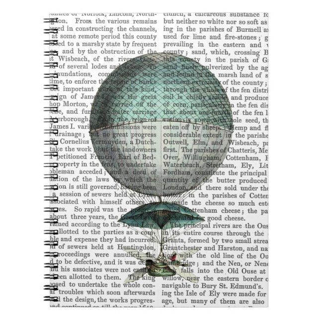 Cuaderno Vaisseau Volant Balón de aire caliente (Frente)