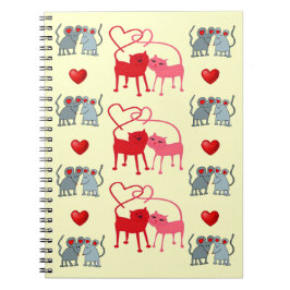 Cuaderno Valentine Cats Notebook