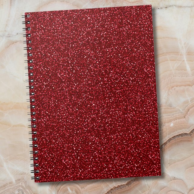 Cuaderno Valentine Classic Trendy Red Glitter (Subido por el creador)