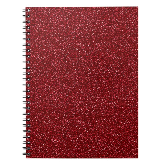 Cuaderno Valentine Classic Trendy Red Glitter (Frente)