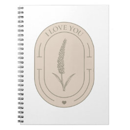 Cuaderno Valentine - Flor de época - Regalo para Novia