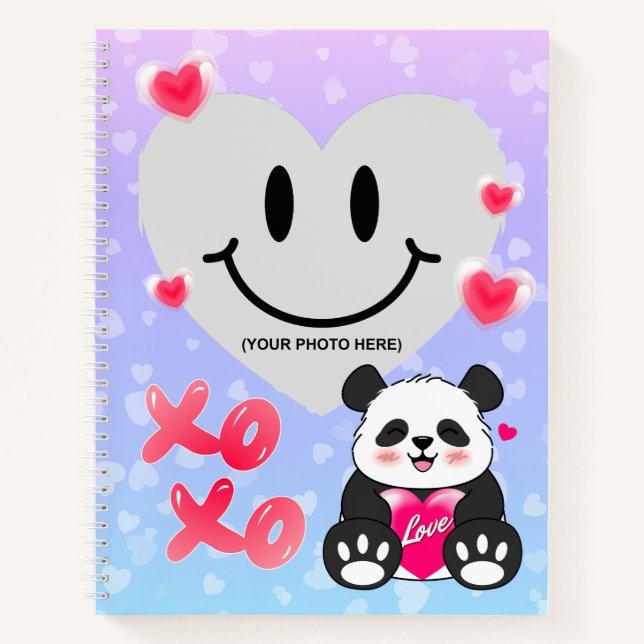 Cuaderno Valentine Panda en el amor (Anverso)