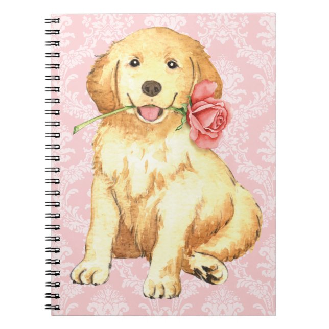 Cuaderno Valentine Rosa Golden (Frente)