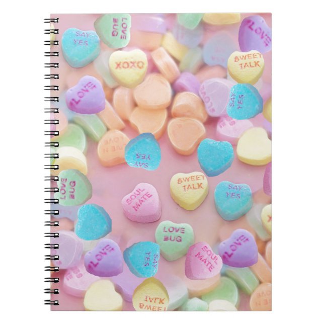 Cuaderno valentines caramelos (Frente)