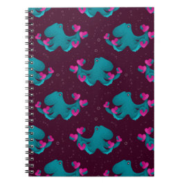 Cuaderno Valentine's Octopus and Hearts