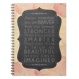 Cuaderno Valiente, fuerte, elegante y hermoso