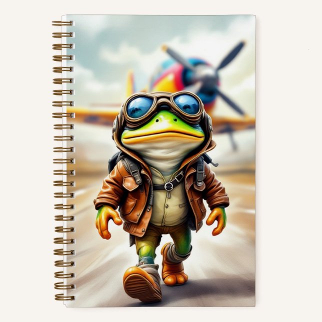 Cuaderno Valiente piloto, autora Natasha Us (Anverso)