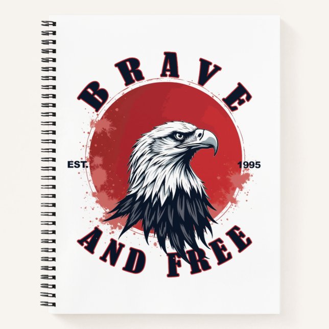 Cuaderno Valiente y águila libre (Anverso)