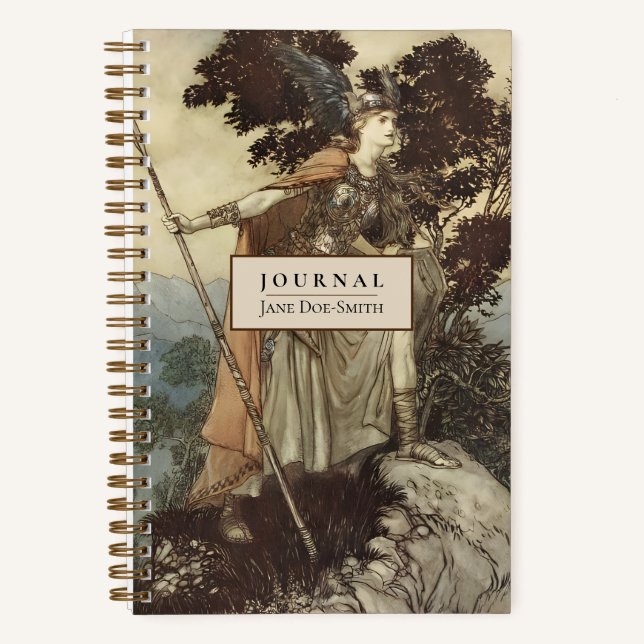 Cuaderno Valkyrie Norse Myth Wagner Rackham Doted Journal (Anverso)