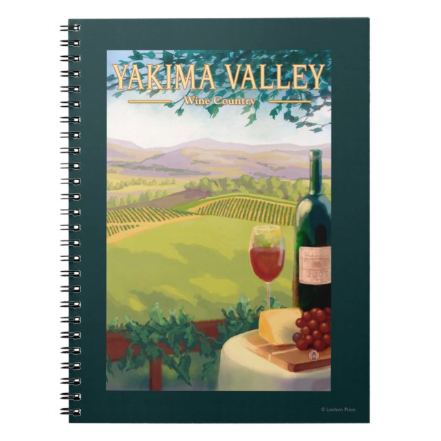 Cuaderno Valle de Yakima, País Wine de Washington (Frente)