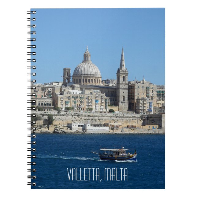 Cuaderno Valletta Capital de Malta Viajes (Frente)