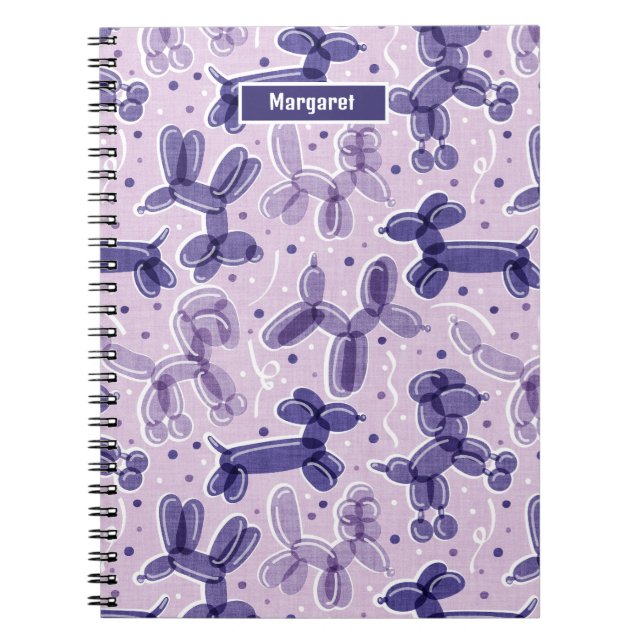 Cuaderno ¡Vamos a la pata! // Perro de globo plegable con f (Frente)