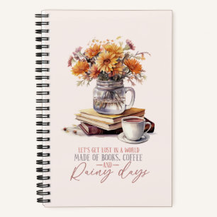 Cuaderno Vamos a perdernos - Libros, café y Rústica de Lluv