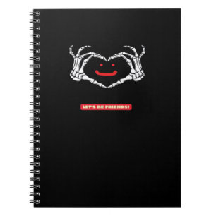 Cuaderno ¡Vamos amigos! Corazón de manos de Skeleton clásic