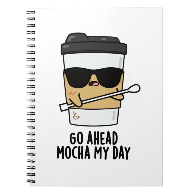 Cuaderno Vamos Café Mi Día Chiste Divertido De Café  (Frente)