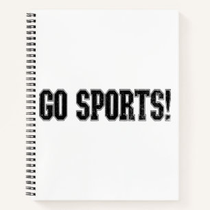 Cuaderno ¡Vamos Deportes! Divertido Vintage Deportes Fanáti