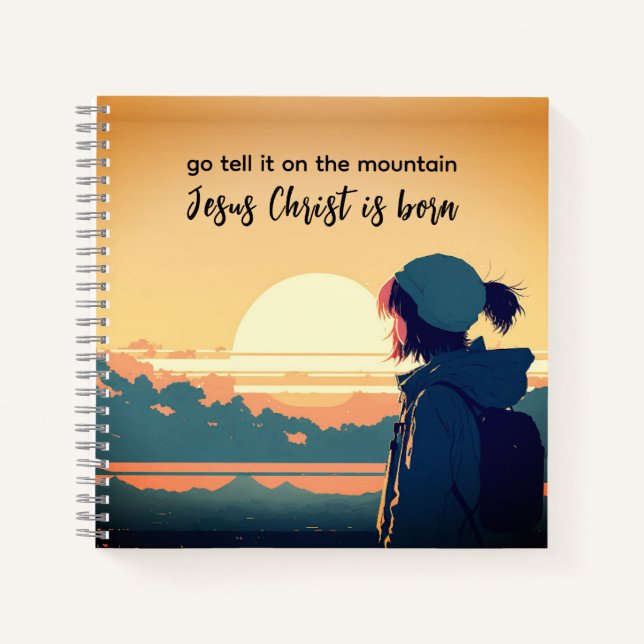 Cuaderno Vamos Díganlo en la montaña que nació Jesucristo (Anverso)