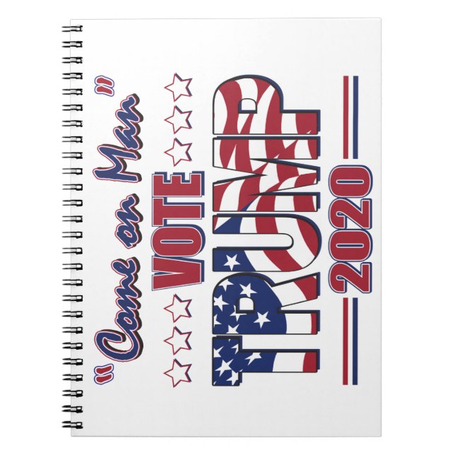 Cuaderno Vamos, hombre—Vote-TRUMP (Frente)