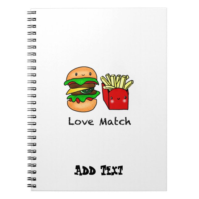 Cuaderno Vamos juntos como la hamburguesa y las fritadas (Frente)