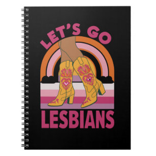 Cuaderno Vamos lesbianas Mes del Orgullo LGBTQ Vaquera