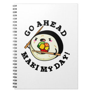 Cuaderno Vamos Maki Mi Día Chiste Divertido de Sushi