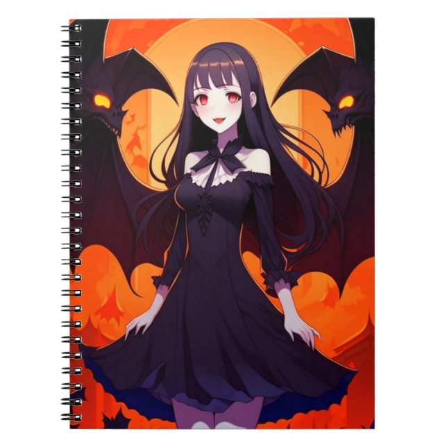 CUADERNO VAMPIRO PRINCESO DE BAÑOS - GÓTICO (Frente)