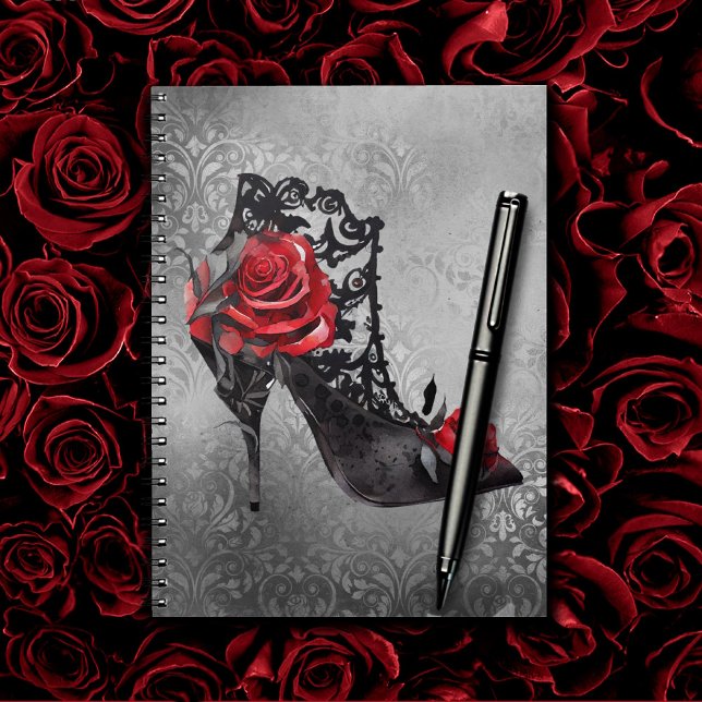 Cuaderno Vampy Vogue Grunge | Rosas de Stiletto Lace Bootie (Subido por el creador)