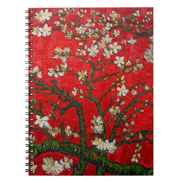 Cuaderno Van Gogh Almond Blossoms Red (Frente)