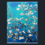 Cuaderno Van Gogh Almond Blossoms turquesa brillante<br><div class="desc">Blossoms de almendras Bloc de notas/bloc de notas/Diario: Indultar en el brillo artístico de las flores de almendras de Vincent Van Gogh con nuestro Blossoms de almendras Blossoms Blue Background Notepad/Notebook/Journal. La pintura clásica retoma un fondo de relajantes tonos azules, añadiendo un toque de elegancia a tus experiencias de escritura...</div>