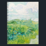 Cuaderno Van Gogh Green Trieat Fields Auvers. Impresionismo<br><div class="desc">Portátil Van Gogh "Green Wheat Fields,  Auvers". El arte del impresionismo verde.</div>
