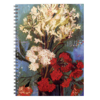 Cuaderno Van Gogh - Jarrón con claveles y otras flores