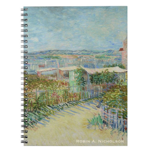 Cuaderno Van Gogh Montmartre personalizado (Frente)