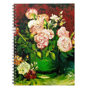 Cuaderno Van Gogh Peonies y Rosas