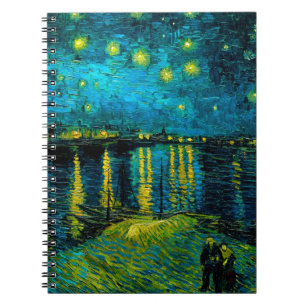 Cuaderno Van Gogh Starry Night Over the Rhône