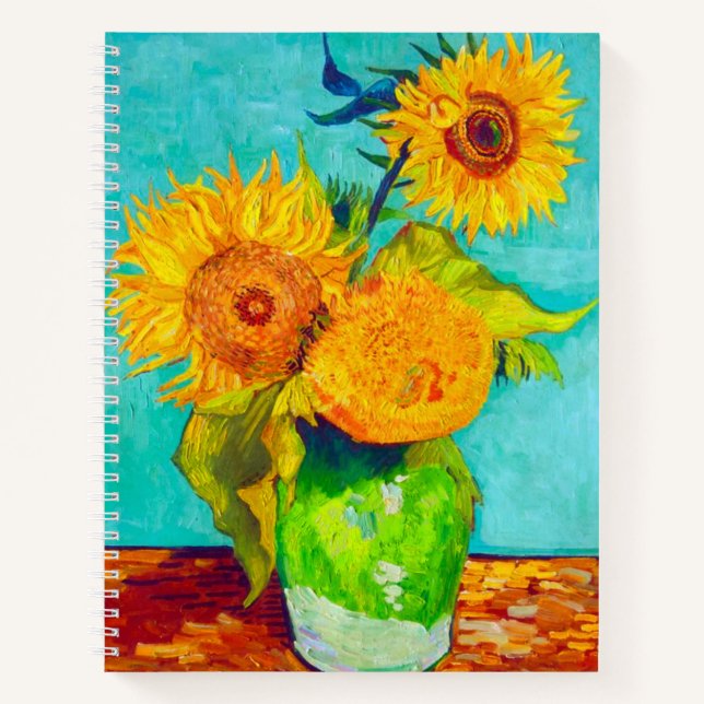 Cuaderno Van Gogh Sunflowers (Anverso)