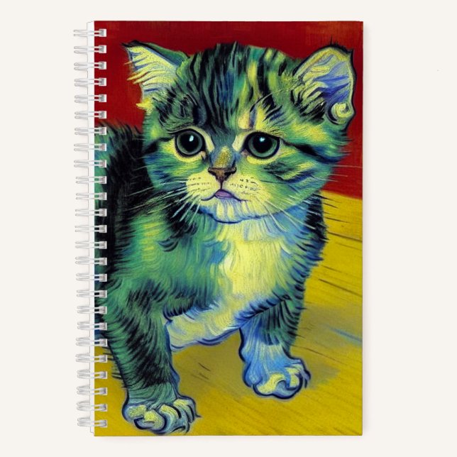 Cuaderno Van Gogh Tabby Cat (Anverso)