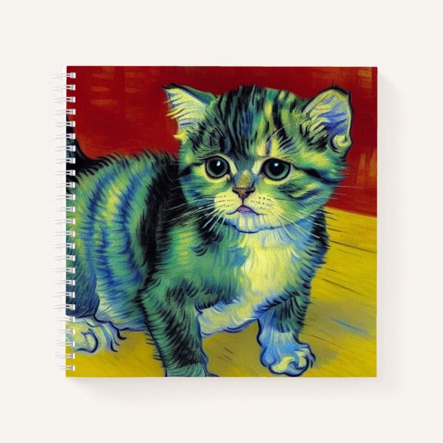 Cuaderno Van Gogh Tabby Cat (Anverso)